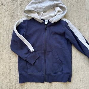 Carter's Kid Boys Zip-Up Hoodie Navy/Heather size 7